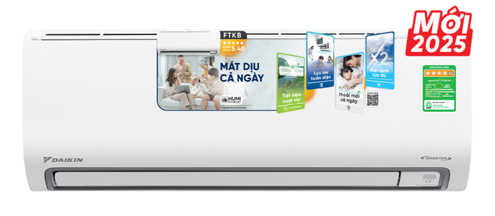 Máy lạnh Daikin 1.5 HP Inverter FTKB35ZVMV (Mode 2025)